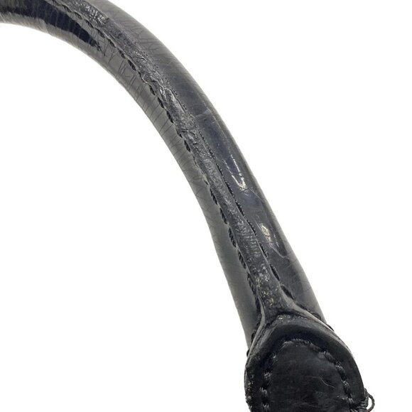 DIOR/ChristianDior Trotteur Black Cream PVC Patent Leather Handbag - Picture 2 of 15